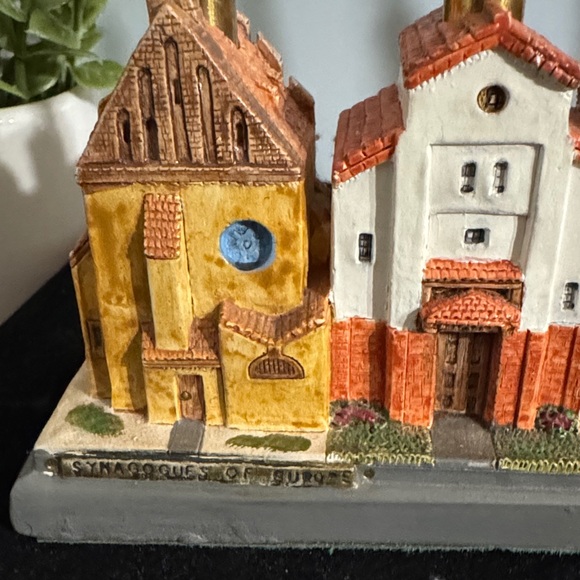 "Lost Synagogues of Europe" Hanukkah Menorah, also known as a hanukkiah. - Picture 3 of 12